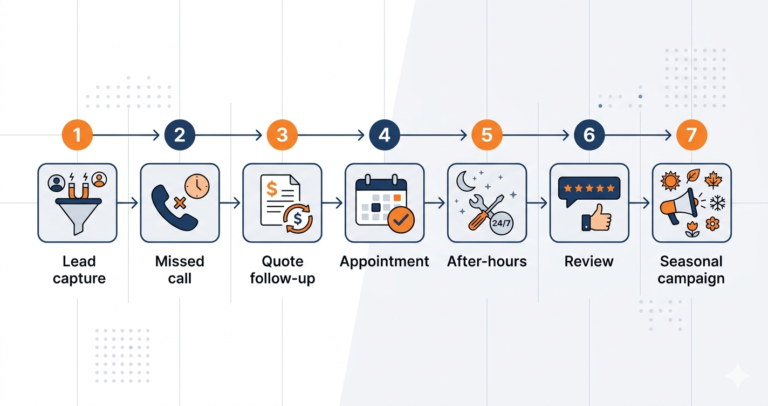 CRM workflows for home service businesses