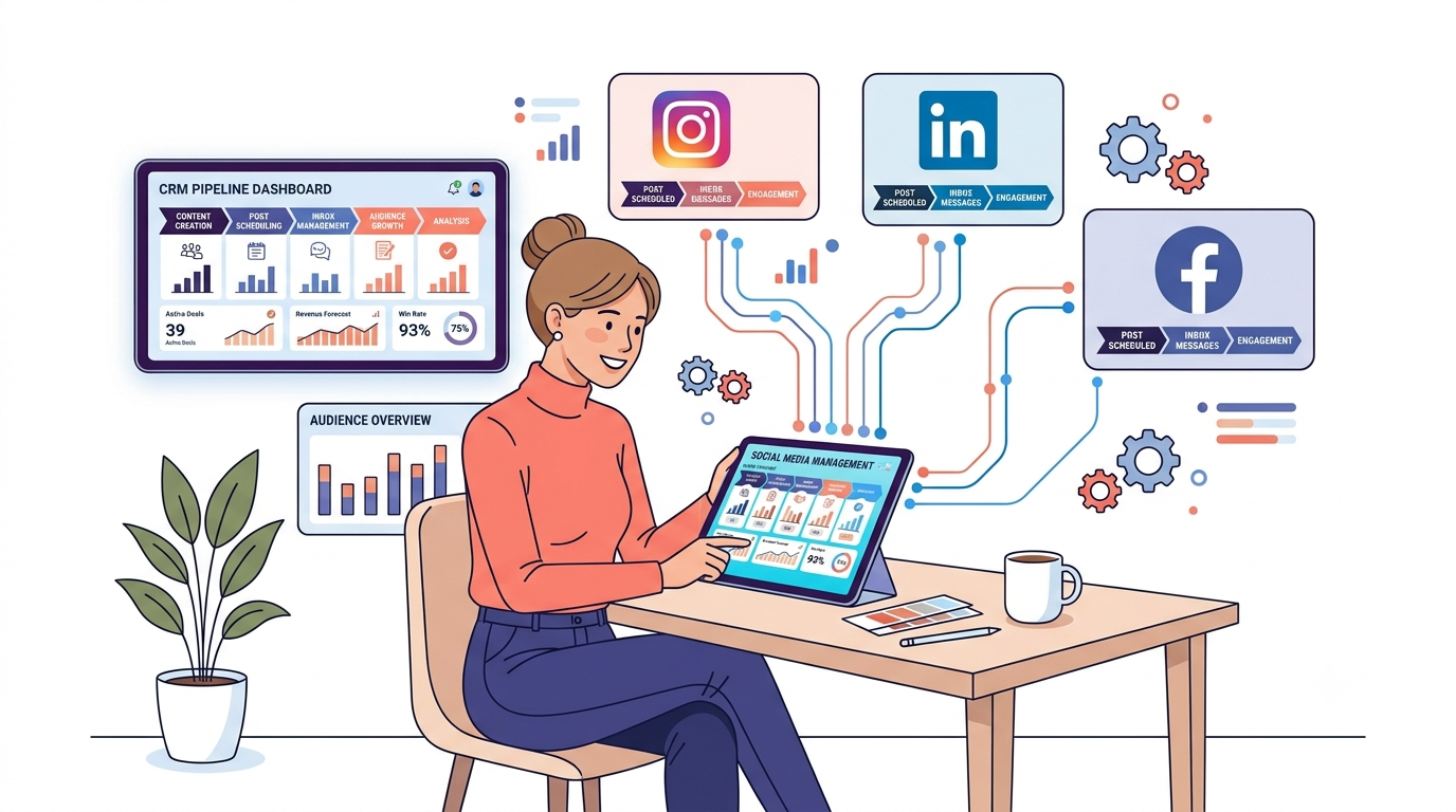 CRM for social media managers