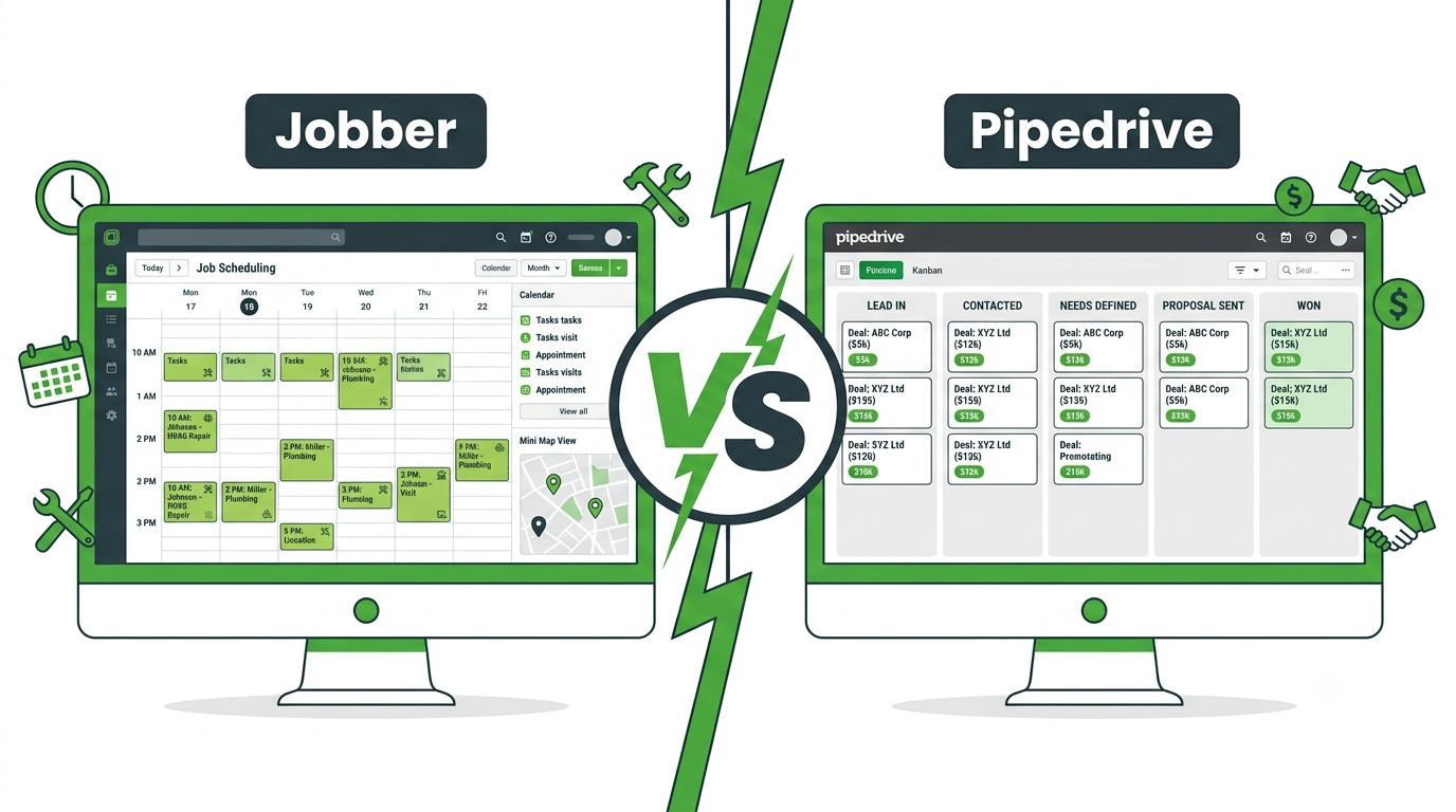 Jobber vs Pipedrive for Service Businesses
