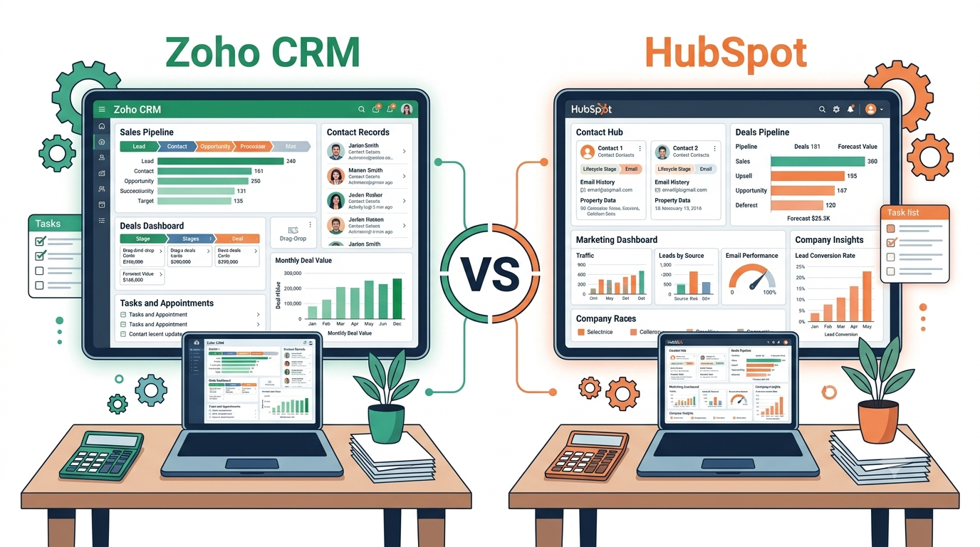 Zoho CRM vs HubSpot